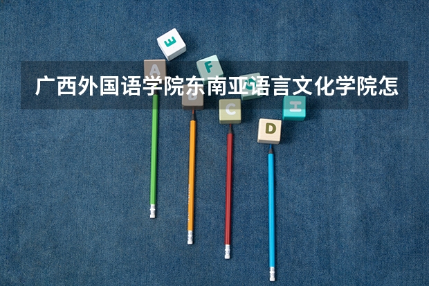 广西外国语学院东南亚语言文化学院怎么样