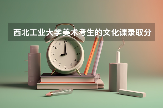 西北工业大学美术考生的文化课录取分数是多少？