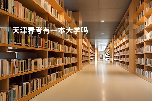 天津春考有一本大学吗
