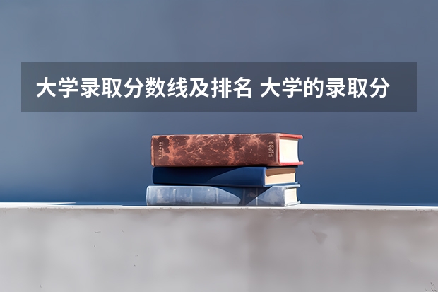大学录取分数线及排名 大学的录取分数线排名