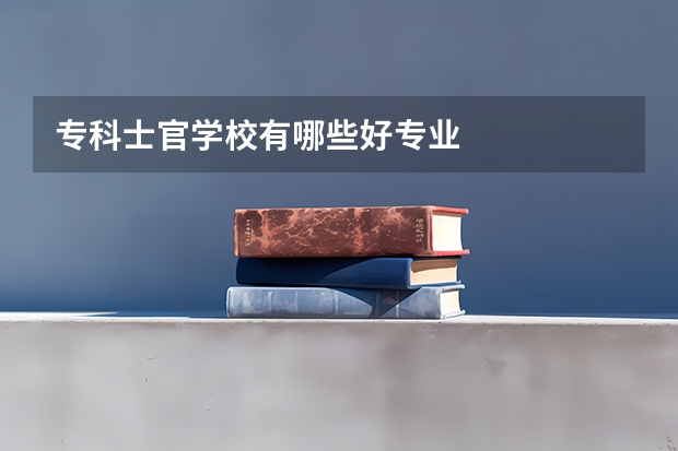 专科士官学校有哪些好专业