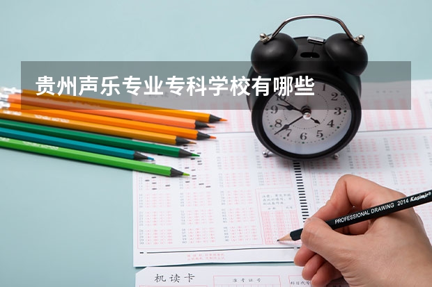 贵州声乐专业专科学校有哪些