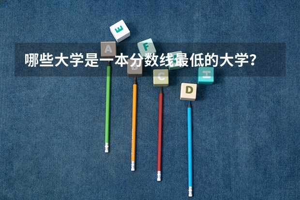 哪些大学是一本分数线最低的大学？