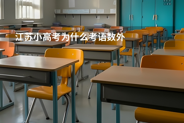 江苏小高考为什么考语数外