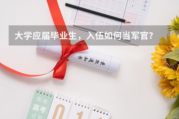 大学应届毕业生，入伍如何当军官？