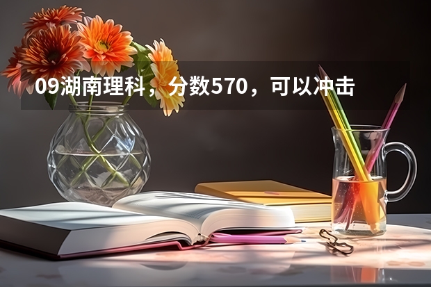 09湖南理科，分数570，可以冲击湖大和中南吗？