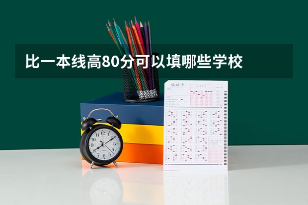 比一本线高80分可以填哪些学校
