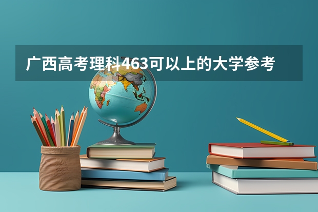 广西高考理科463可以上的大学参考名单