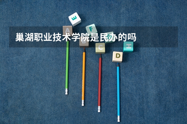 巢湖职业技术学院是民办的吗