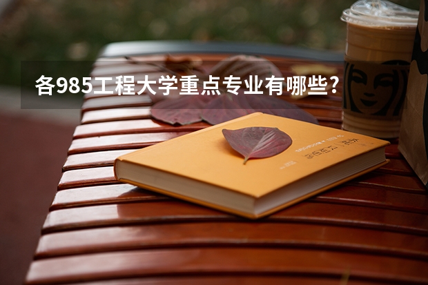 各985工程大学重点专业有哪些?