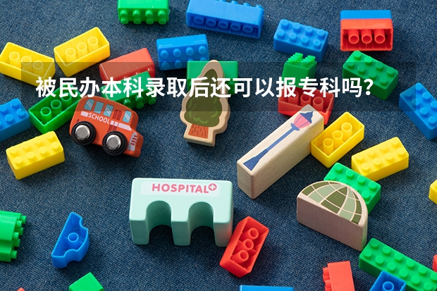 被民办本科录取后还可以报专科吗？
