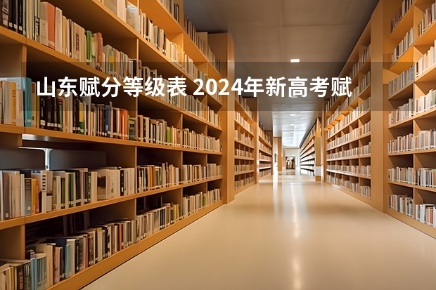 山东赋分等级表 2024年新高考赋分表