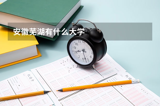 安徽芜湖有什么大学