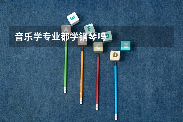 音乐学专业都学钢琴吗