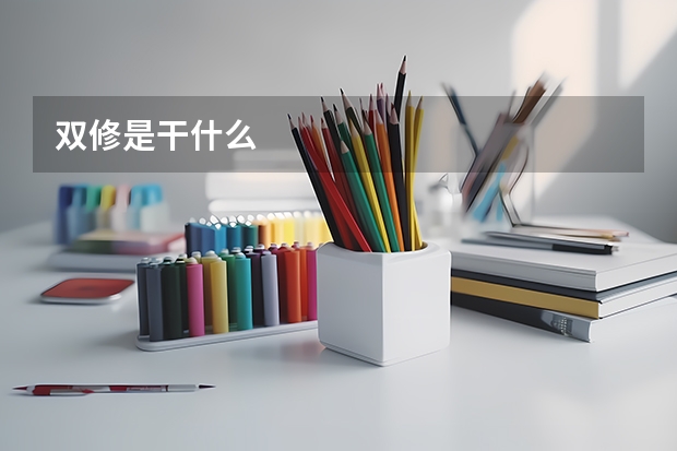 双修是干什么