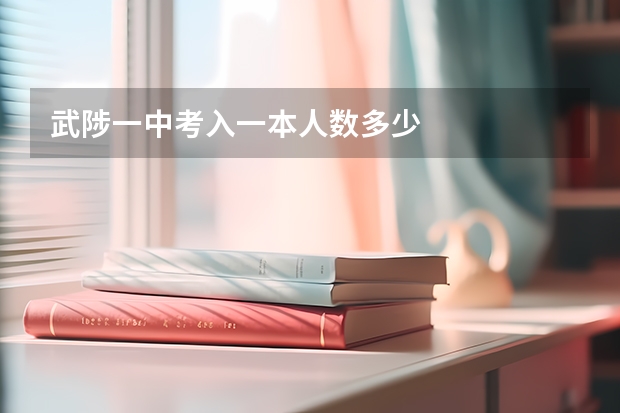 武陟一中考入一本人数多少