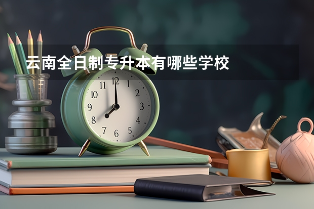 云南全日制专升本有哪些学校