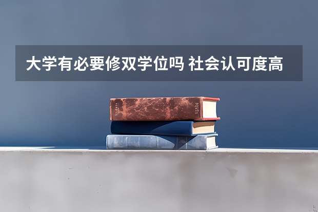 大学有必要修双学位吗 社会认可度高吗