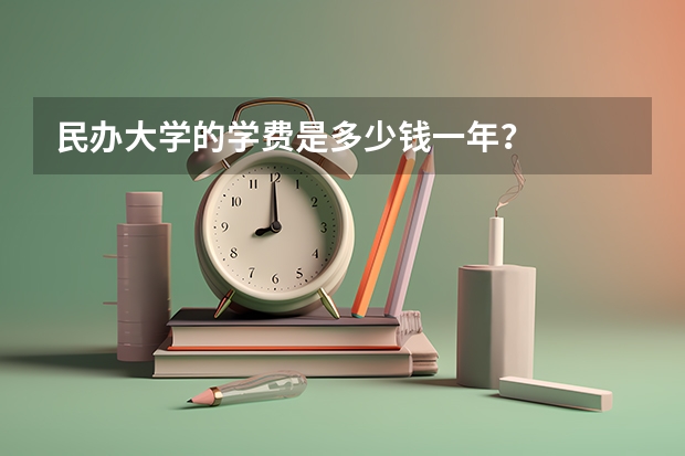 民办大学的学费是多少钱一年？