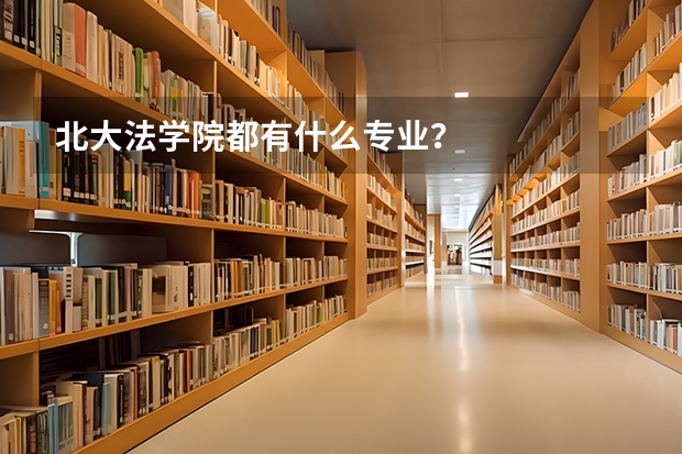 北大法学院都有什么专业？