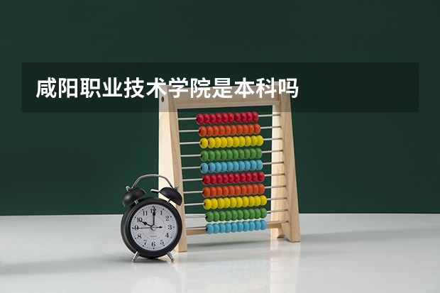 咸阳职业技术学院是本科吗