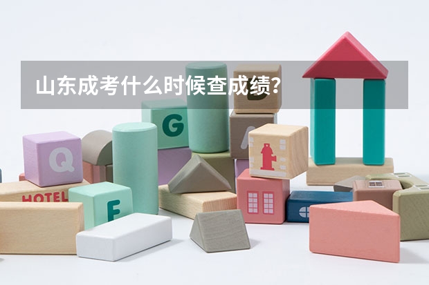 山东成考什么时候查成绩？