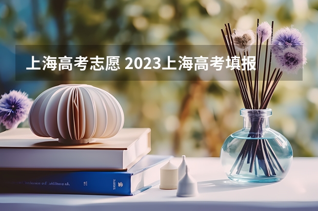 上海高考志愿 2023上海高考填报志愿时间