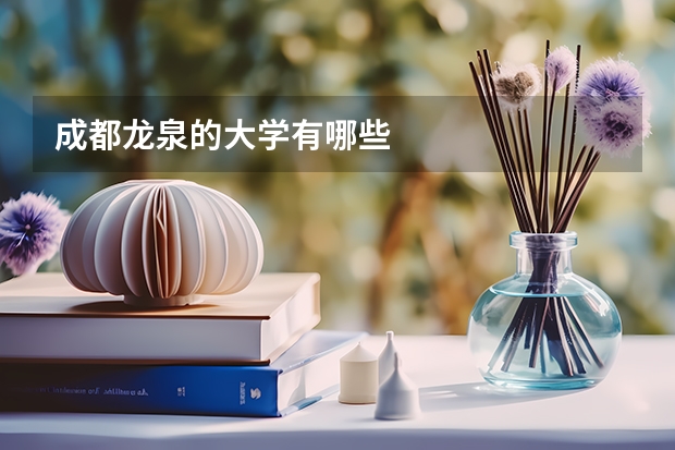 成都龙泉的大学有哪些