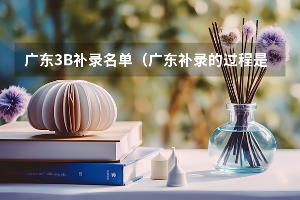 广东3B补录名单（广东补录的过程是怎样的？）