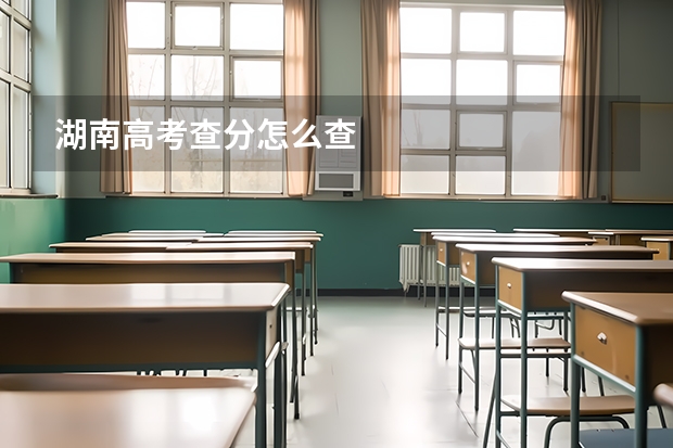 湖南高考查分怎么查