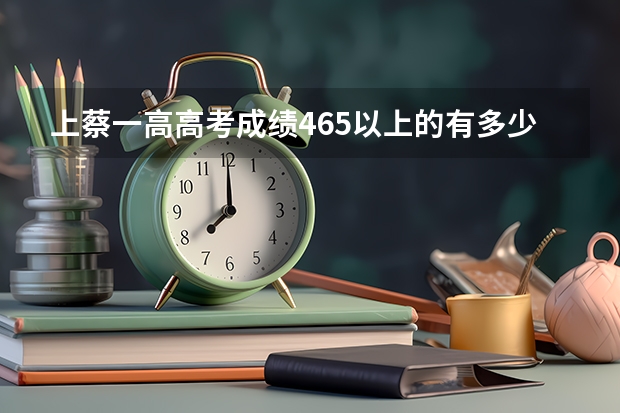 上蔡一高高考成绩465以上的有多少人