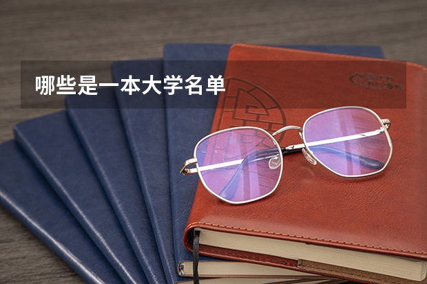 哪些是一本大学名单