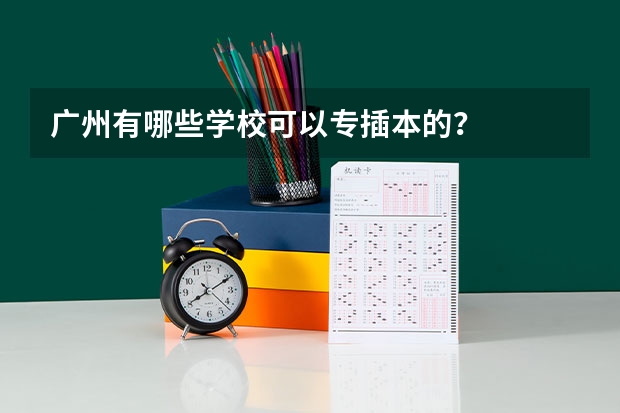 广州有哪些学校可以专插本的？