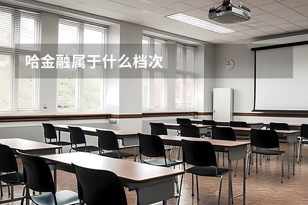 哈金融属于什么档次