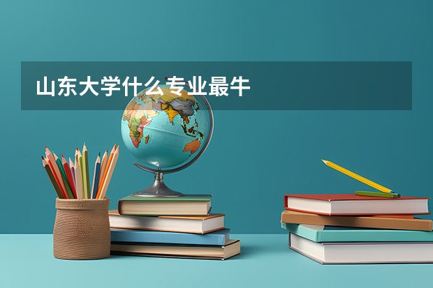 山东大学什么专业最牛