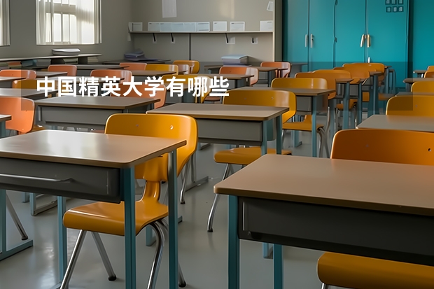 中国精英大学有哪些