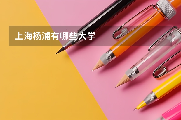 上海杨浦有哪些大学