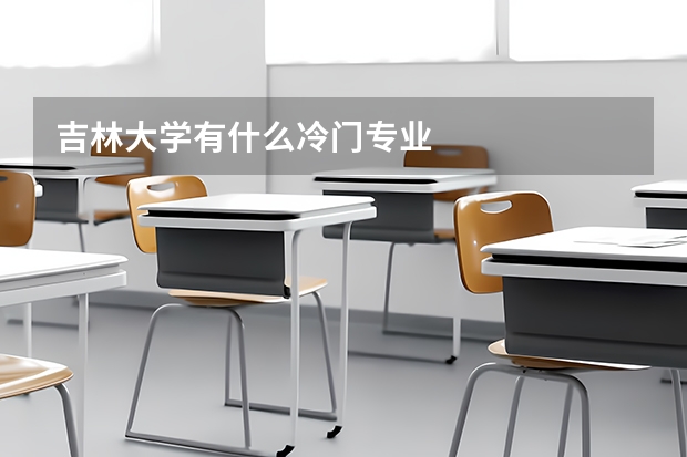 吉林大学有什么冷门专业