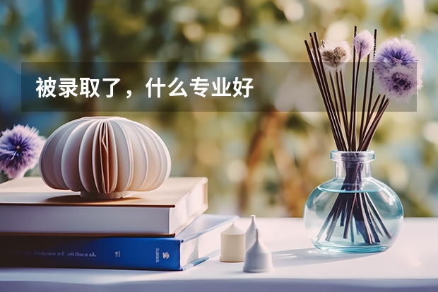 被录取了，什么专业好