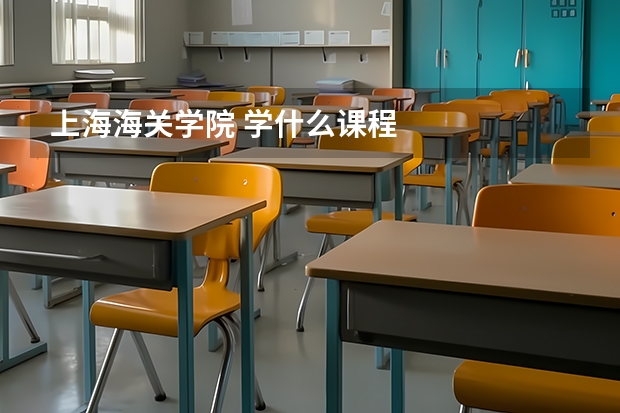 上海海关学院 学什么课程