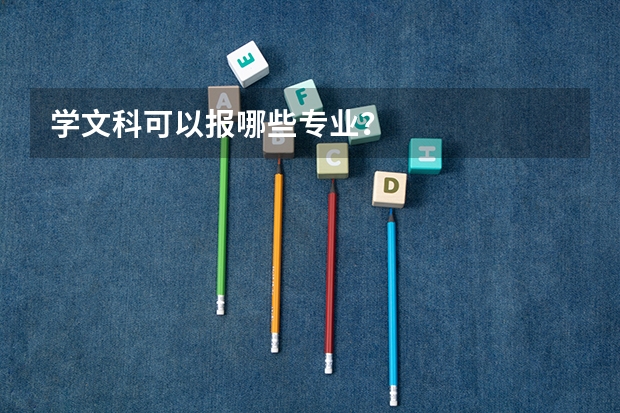 学文科可以报哪些专业？
