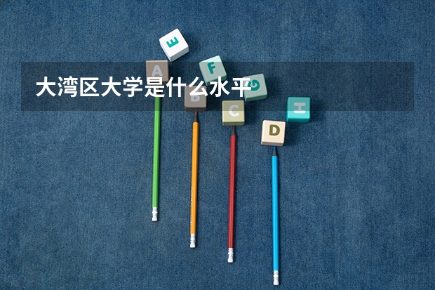 大湾区大学是什么水平