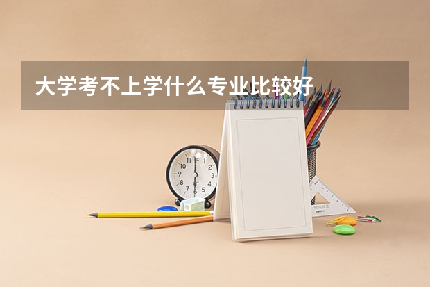 大学考不上学什么专业比较好