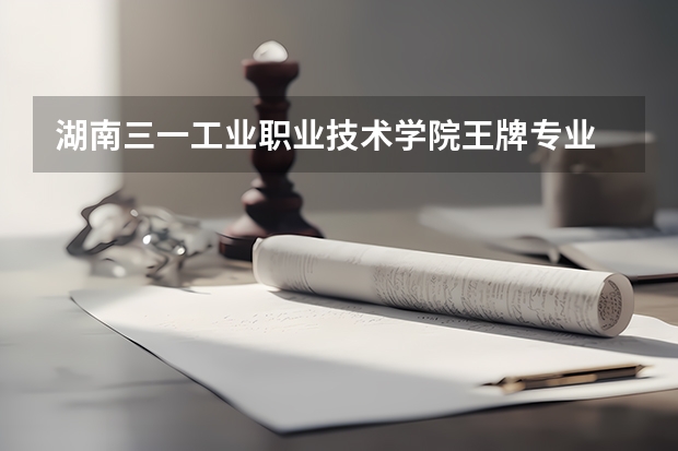 湖南三一工业职业技术学院王牌专业 湖南三一工业职业技术学院就业率高吗