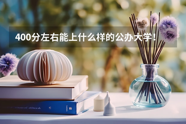 400分左右能上什么样的公办大学!