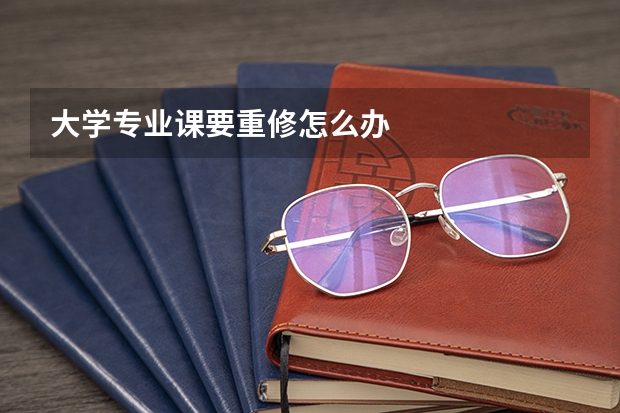 大学专业课要重修怎么办