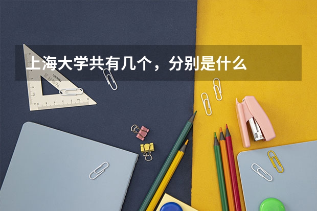 上海大学共有几个，分别是什么