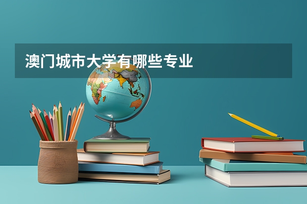 澳门城市大学有哪些专业