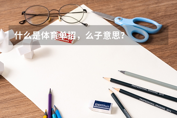 什么是体育单招，么子意思？
