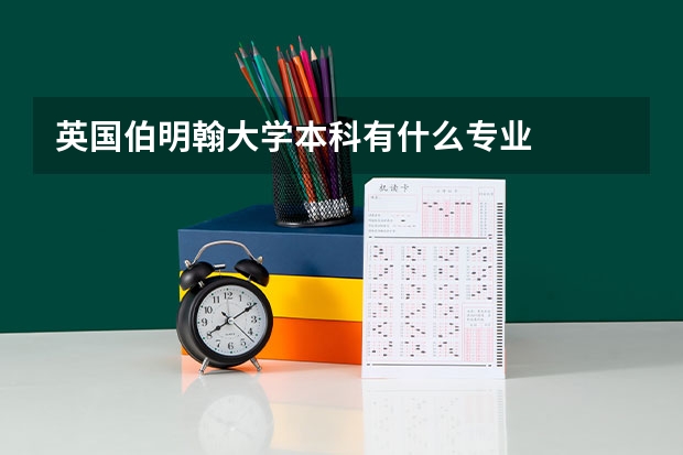 英国伯明翰大学本科有什么专业